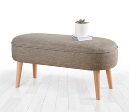 Atelier Del Sofa Puf de Lino Coffee